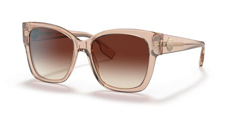 Burberry BE4345 Ruth 54 Brown Gradient & Peach Sunglasses